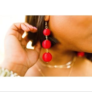 Drop Ball Earrings